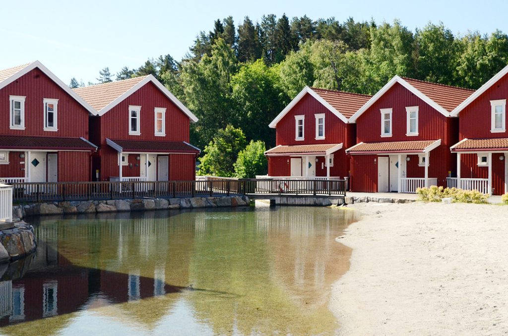 Da jeg kikket ut av vinduet mitt på morgenen, fikk jeg se denne lille stranda.