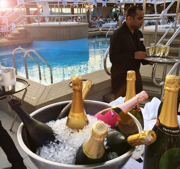 Azamara White Night champagne